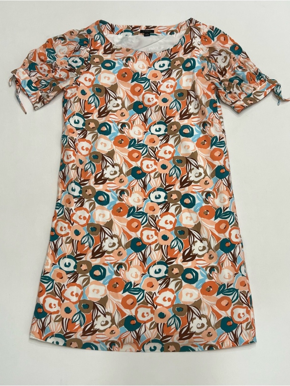 Ann Taylor Factory Floral Shift Dress Sz Small Statement Summer Lightweight
